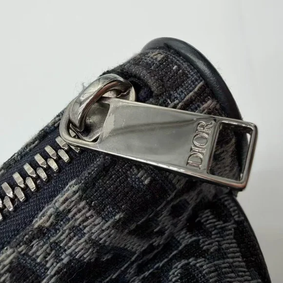 Dior Black and Gray Patterned Belt Bag - Picture 5 of 11